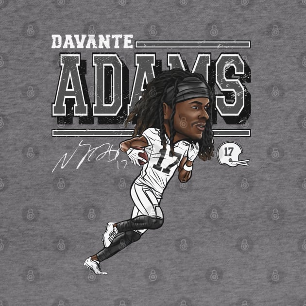 Davante Adams Las Vegas Cartoon by MASTER_SHAOLIN